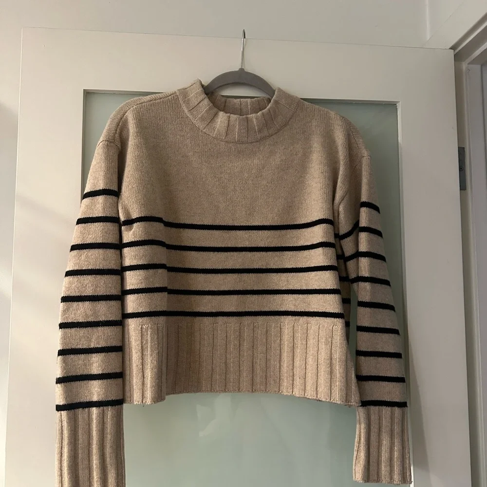 Reformation Tan and Black Striped Sweater - Picture 5 of 5